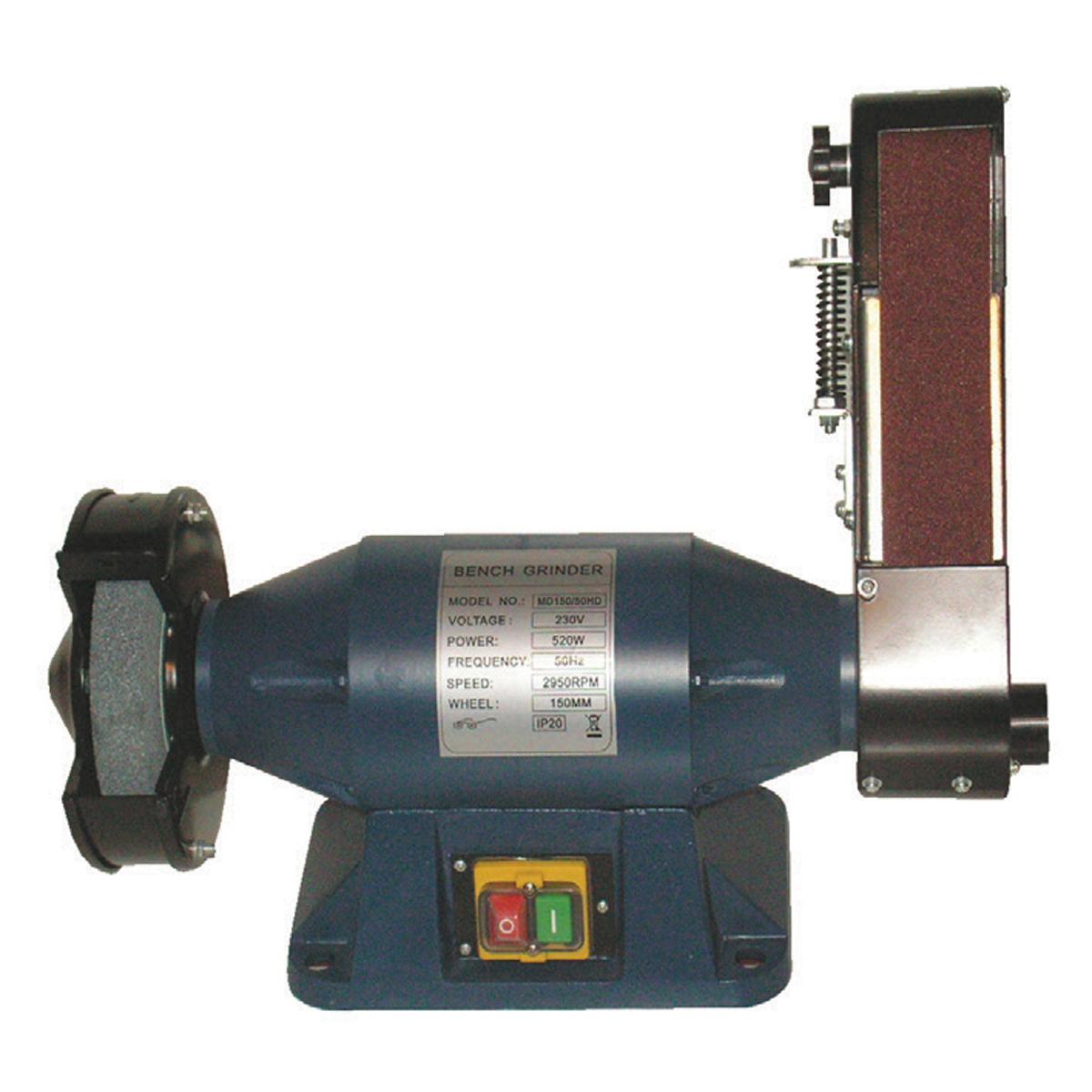 Maestro BG150-50HD ΔΙΔΥΜΟΣ ΤΡΟΧΟΣ ΜΕ ΤΑΙΝΙΟΛΕΙΑΝΤΗΡΑ 150x25x32MM - 50x686 MM (520W)