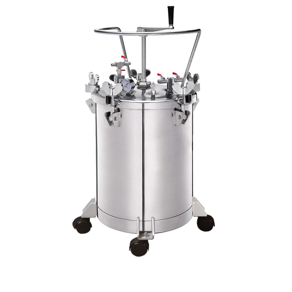 Maestro STB-20SS ΔΟΧΕΙΟ ΠΙΕΣΗΣ ΧΡΩΜΑΤΟΣ ΜΕ ΡΥΘΜΙΣΤΗ, 20LT - 16.4KG (SSTEEL-POLISHED)